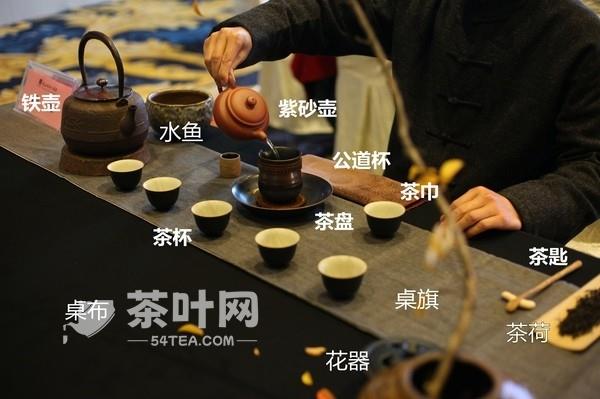 茶席布置中的主要茶具和茶器